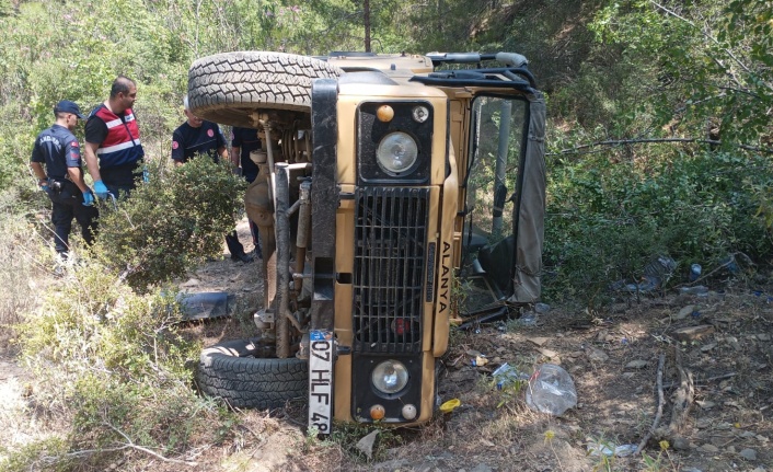 Alanya'da safari aracı uçuruma yuvarlandı: 1 ölü, 3 yaralı