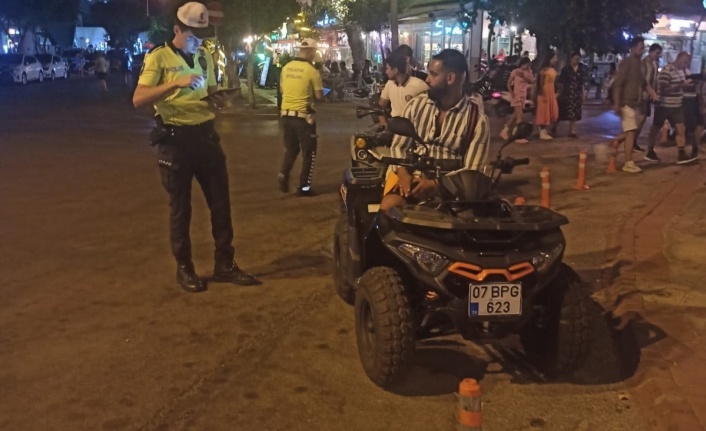 Alanya’da ATV motosikletlere ceza yağdı