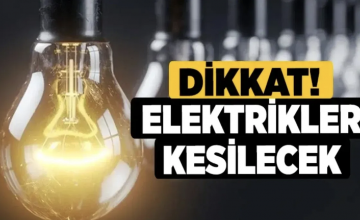 Alanya'da elektrikler gidecek