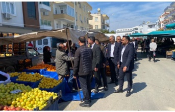 Başkan Gök'ten pazarcı esnafına teşekkür ziyareti