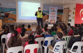 Alanya’da jandarmadan öğrencilere trafik eğitimi