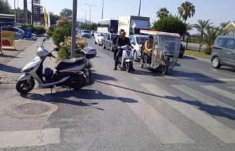 Alanya’da otomobille motosiklet çarpıştı: 1 yaralı