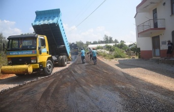 Alanya’nın o mahallesine 2 kilometre asfalt