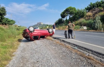 Alanya'da kaza: 1 kişi yaralandı, 1 köpek telef oldu