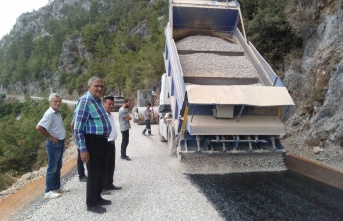 BŞB'den Alanya'da yol genişletme çalışması