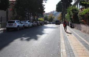 Alanya'da o cadde yenilendi