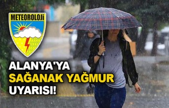 Meteoroloji’den Alanya’ya yağış uyarısı