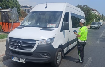 Alanya’da tur araçları denetlendi