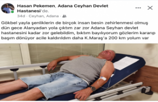 Gökbel'e giden vatandaş besin zehirlenmesi...